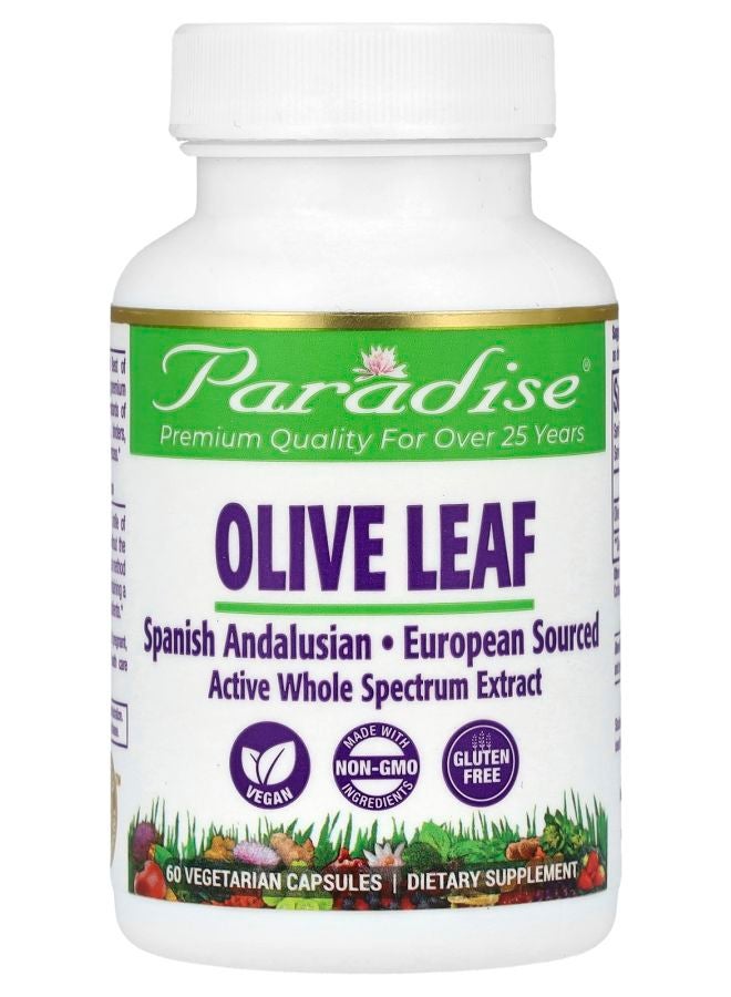 Paradise Herbs Olive Leaf 60 Vegetarian Capsules