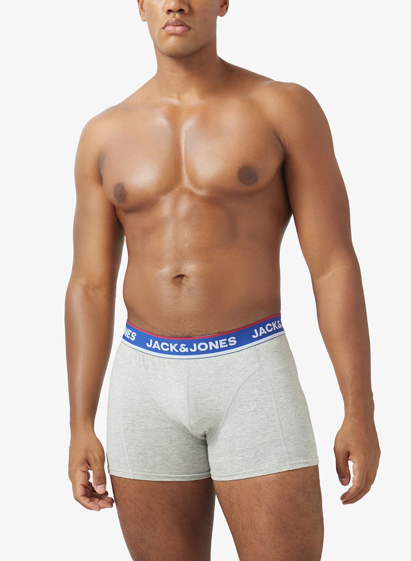 JACK & JONES 3 Pack Logo Band Trunks - Image 4