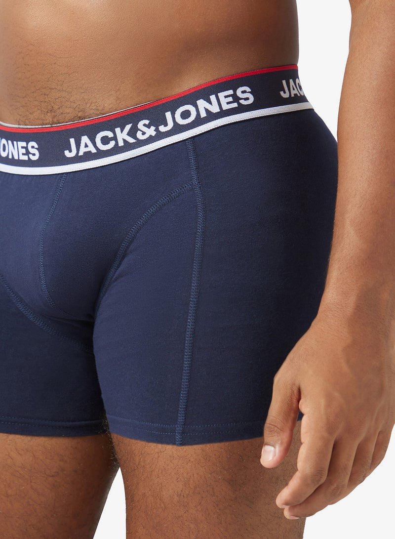 JACK & JONES 3 Pack Logo Band Trunks - Image 5