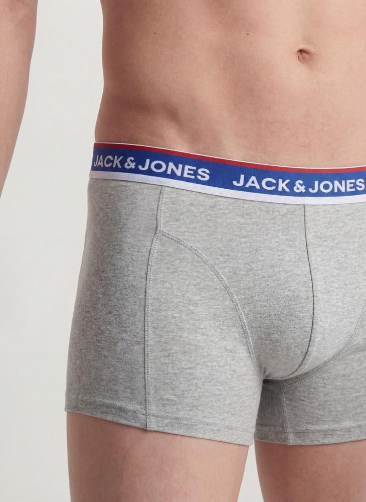 JACK & JONES 3 Pack Logo Band Trunks - Image 4