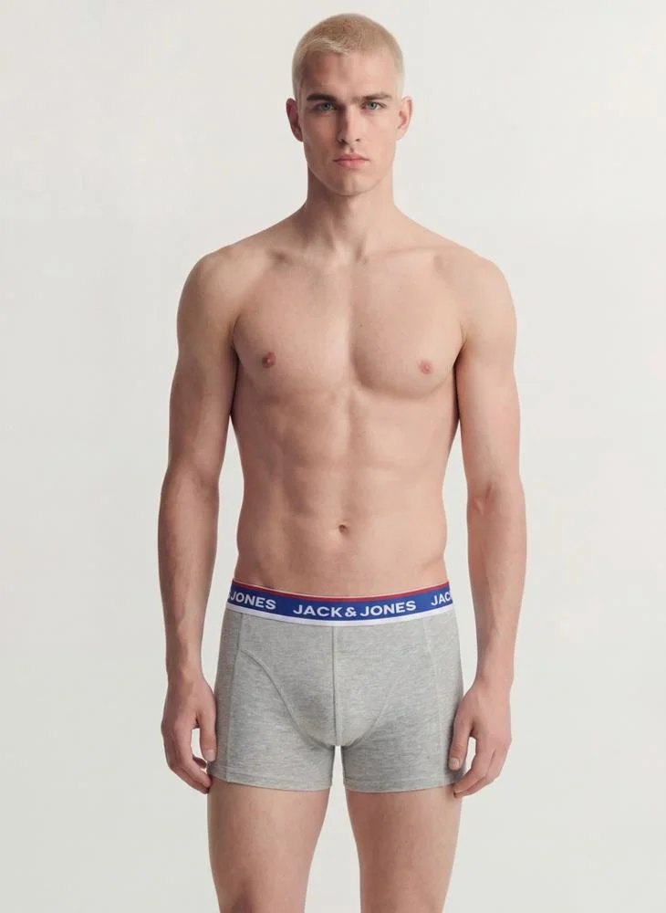 JACK & JONES 3 Pack Logo Band Trunks