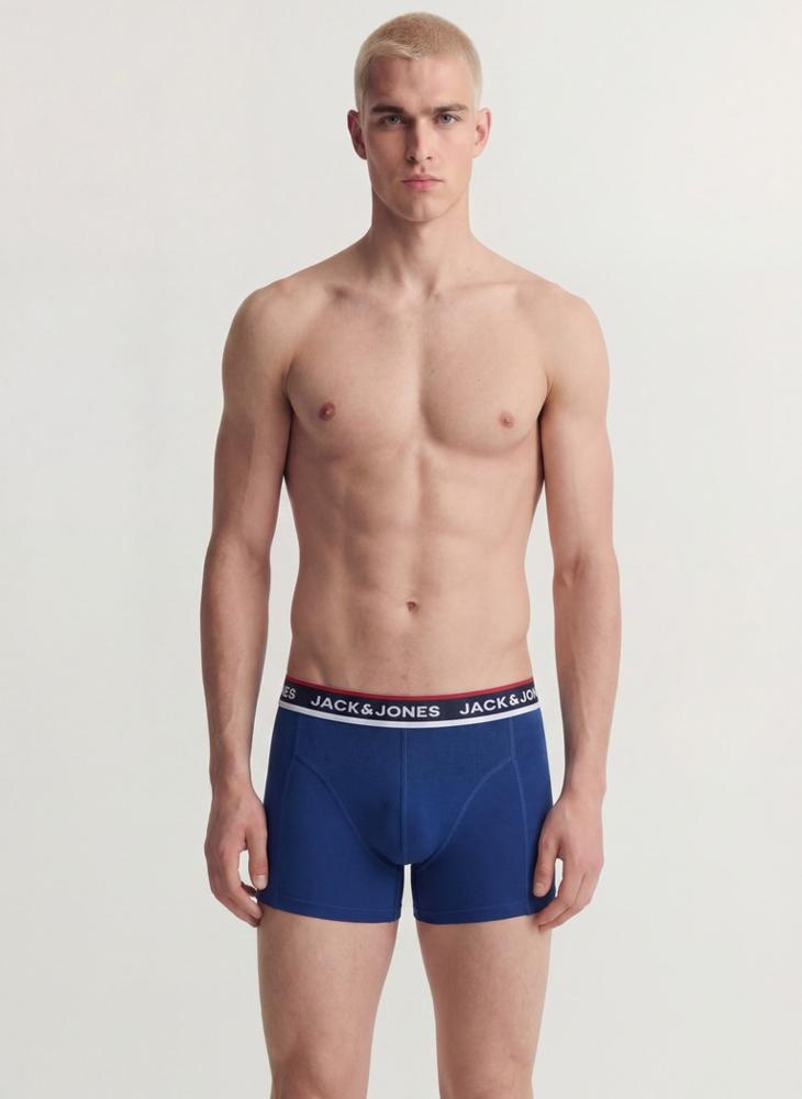 JACK & JONES 3 Pack Logo Band Trunks - Image 5