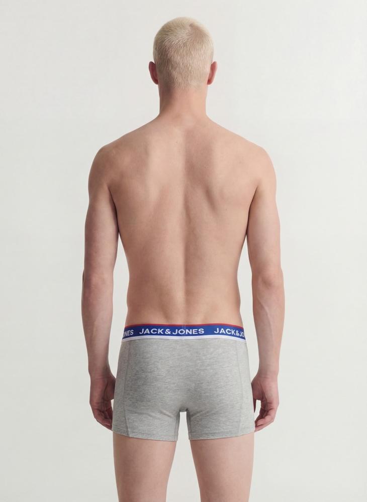 JACK & JONES 3 Pack Logo Band Trunks - Image 3