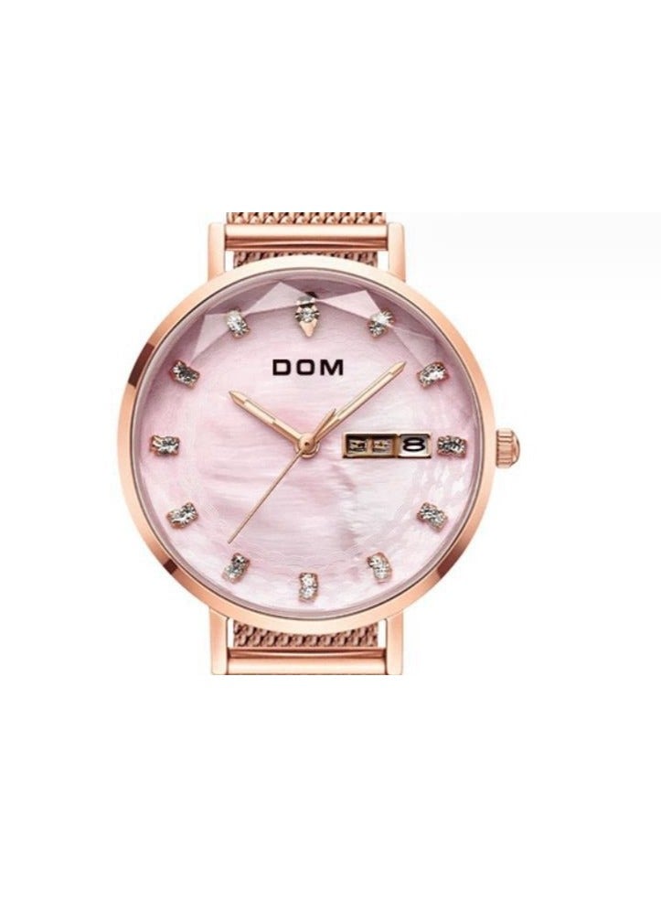 DOM Ladies' Waterproof Quartz Watch - Image 4