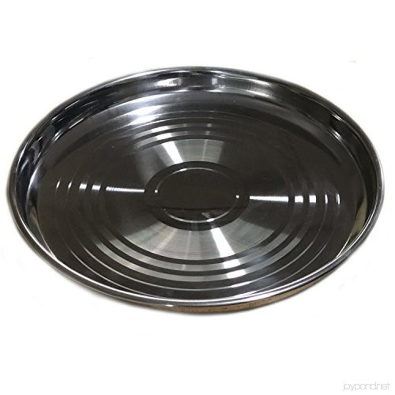 Chefline Stainless Steel Big Round Thali Plate,  18 inch
