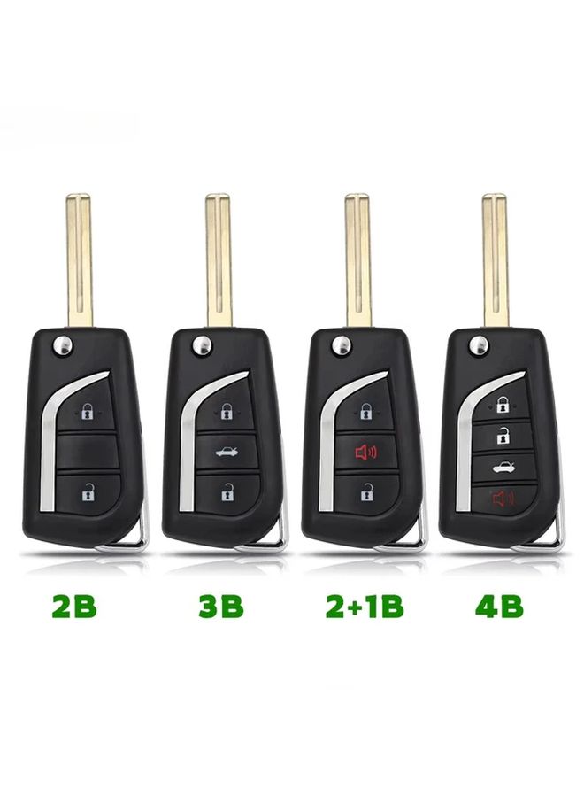 2 1 Buttons Remote Key Shell for Toyota Camry Corolla Highlander RAV4 Levin - Image 1