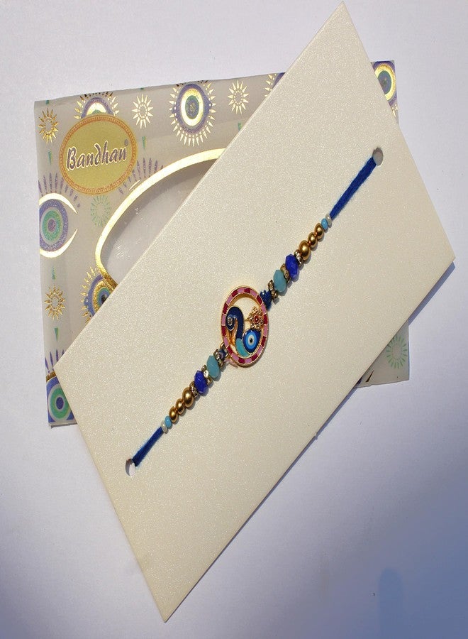 BANDHAN Evil Eye Peacock Designer Rakhi for Bro | raksha rakhi, new latest rakhi design - Image 4