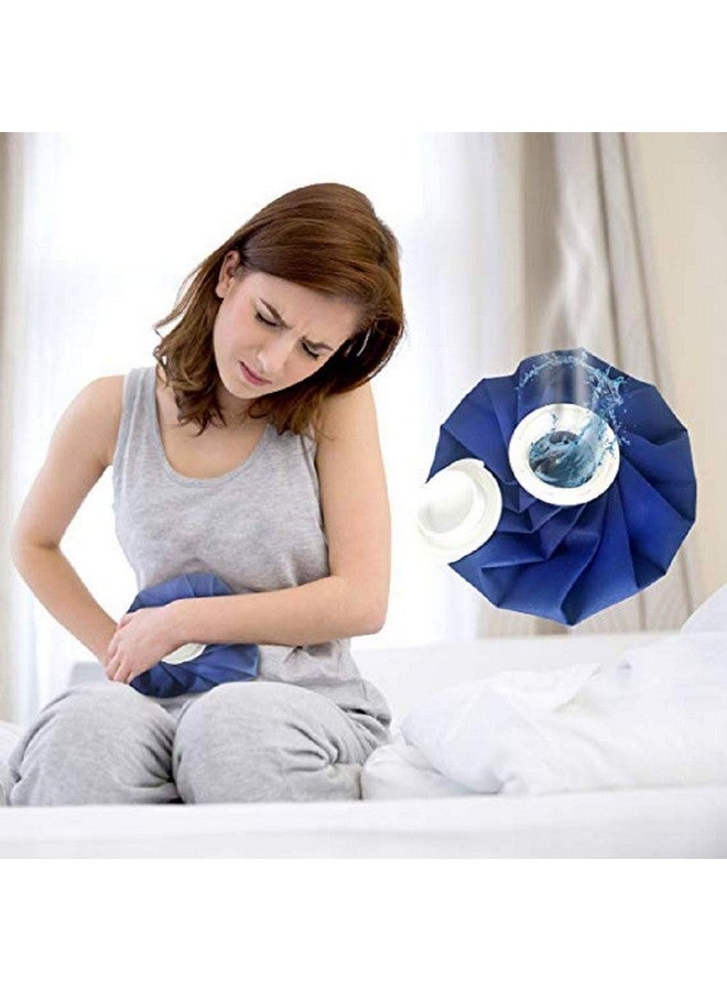 ZOMOZA Reusable Ice Bag, Hot Water Bag For Injuries Pain Relief - Soft Cloth Pain Relief Hot And Cold Therapy Flexible Medical Instant First Aid Kit, Water Ice Cubes Refillable Pack For Knee Ankle Shoulder Back Elbow Head (Multi Color Size-9") - Image 2