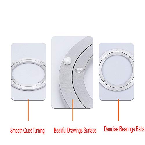 Dailydanny Aluminum Heavy Duty Lazy Susan Rotating Turntable Bearing Swivel Plate Hardware for Dining-Table (20 inch) - Image 3