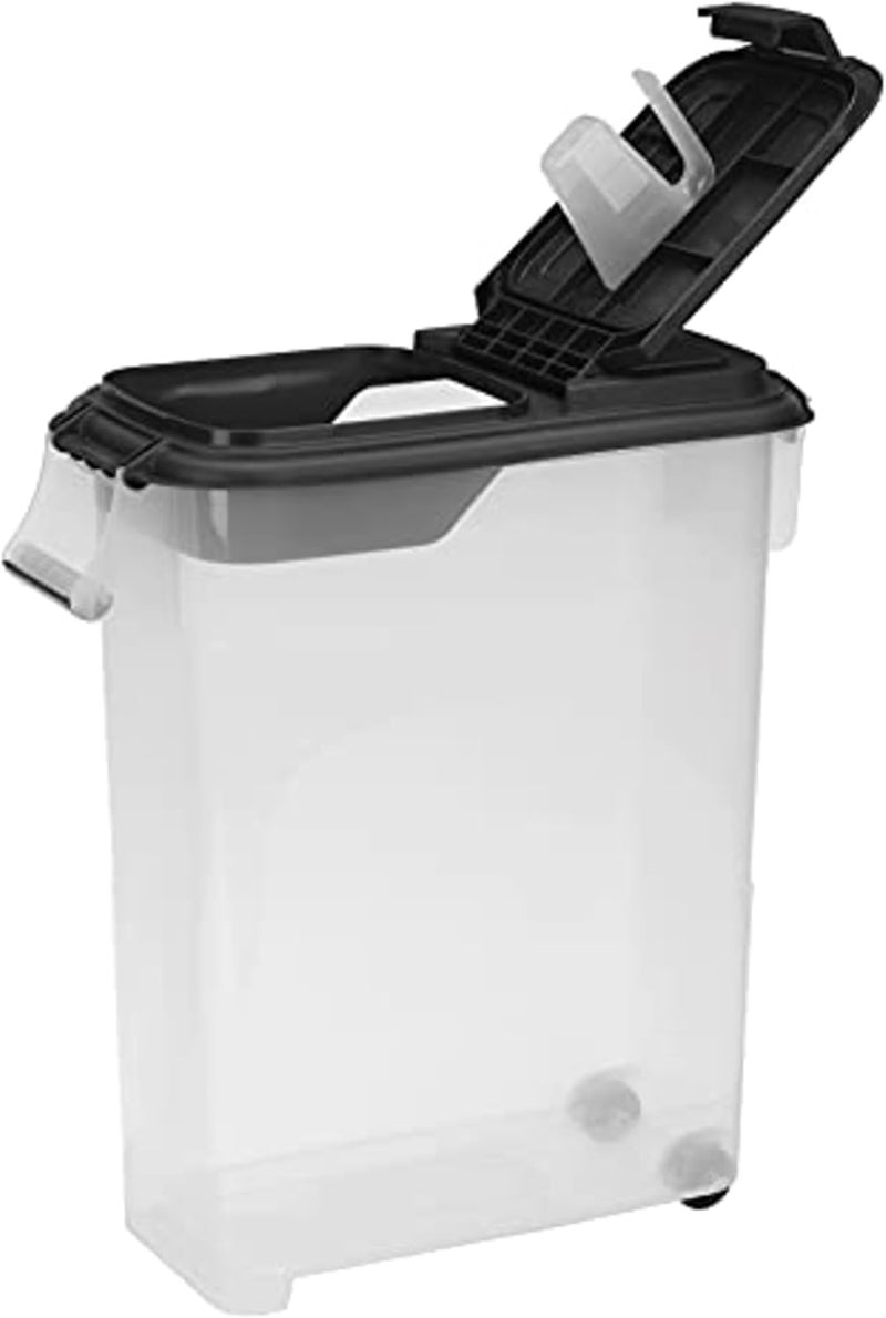 Buddeez Airtight Pet Food Storage Container - 50 QT/50 LB Capacity Dog Food Storage Container, Cat Food Container, Bird Seed Storage Container, Rolling Storage Bin, Air Tight with Handle & Scoop - Image 1