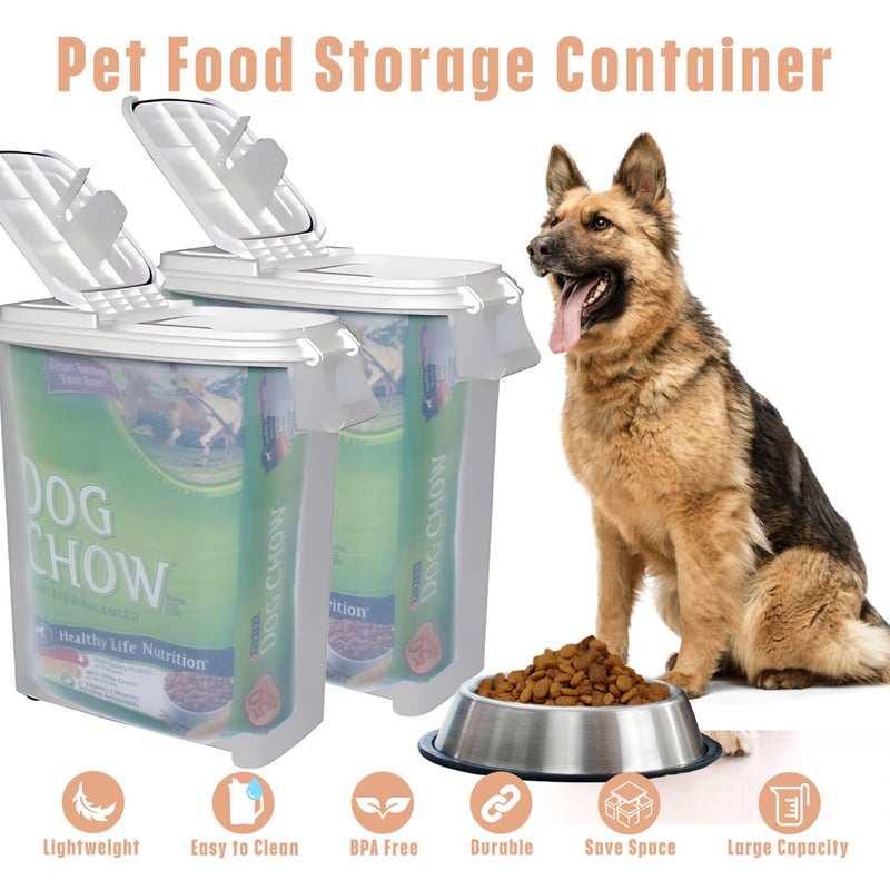 Buddeez Airtight Pet Food Storage Container - 50 QT/50 LB Capacity Dog Food Storage Container, Cat Food Container, Bird Seed Storage Container, Rolling Storage Bin, Air Tight with Handle & Scoop - Image 5