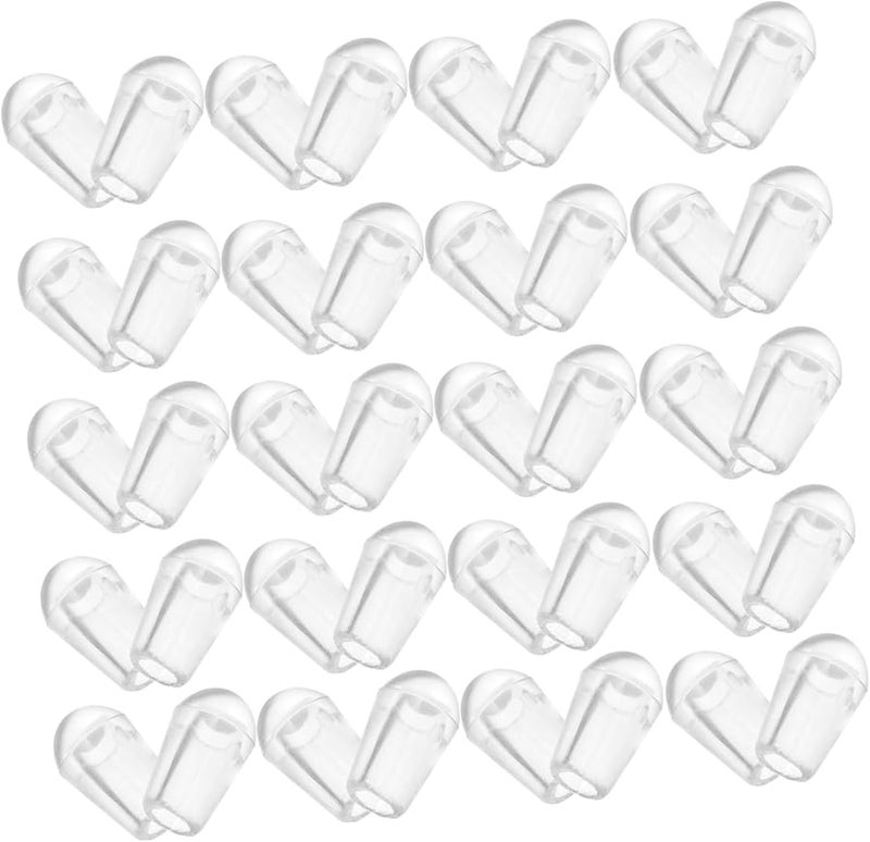 Transparent Round Dishwasher Rack Caps 200pcs Prevent Scratches Easy Install - Image 2