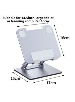 Learning Machine Large Tablet Special Support Frame Aluminum Metal Desktop IPad Foldableable Chicken Adjustable Mobile Phone Holder-Color:S8 (large Style)-Applicable Size:10inch