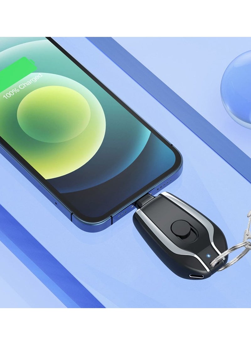 Keychain Mini Power Bank Portable Power Bank Mini Powerbank For Iphone Android TYPE-C Emergency Power