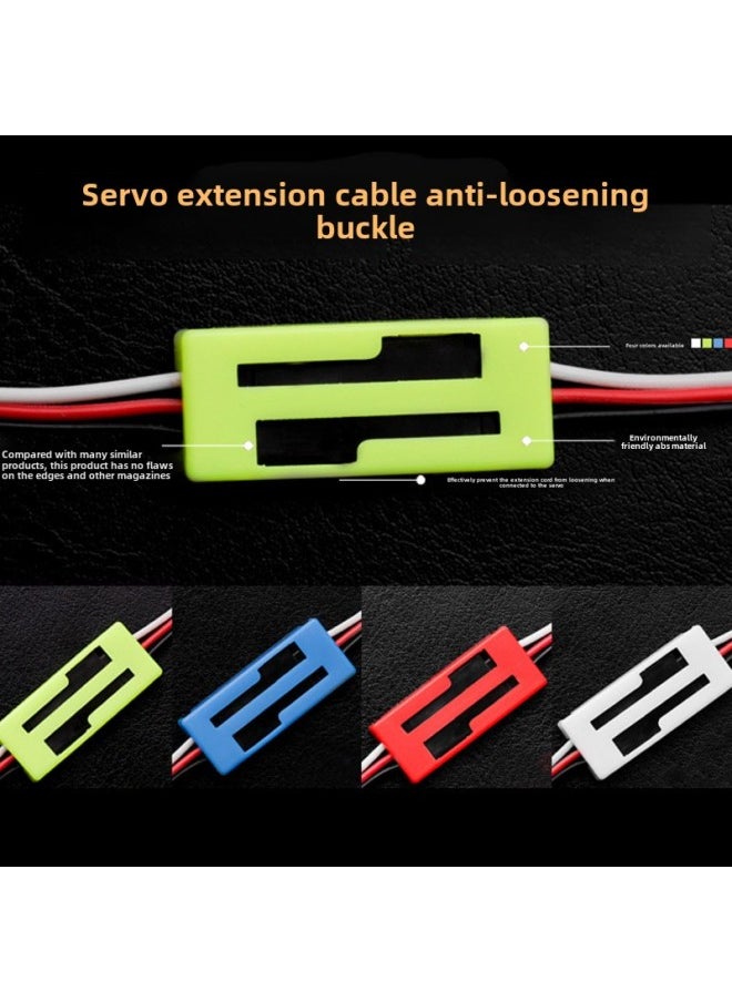 Steering Gear Extension Line Y Line Plastic Anti-loose Buckle Fixing Wiring Clip (color Customization)-Color:White (open)  - Image 5