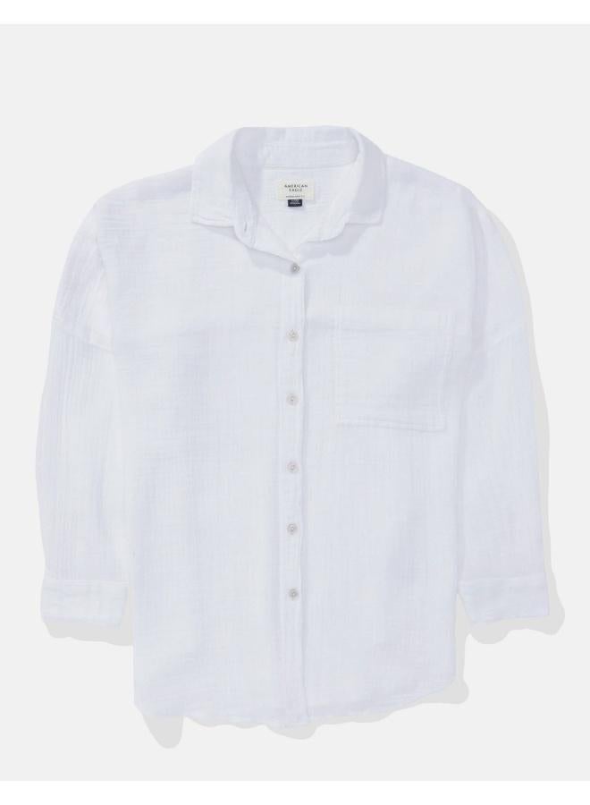 American Eagle AE Go Big Oversized Shirt - Image 3