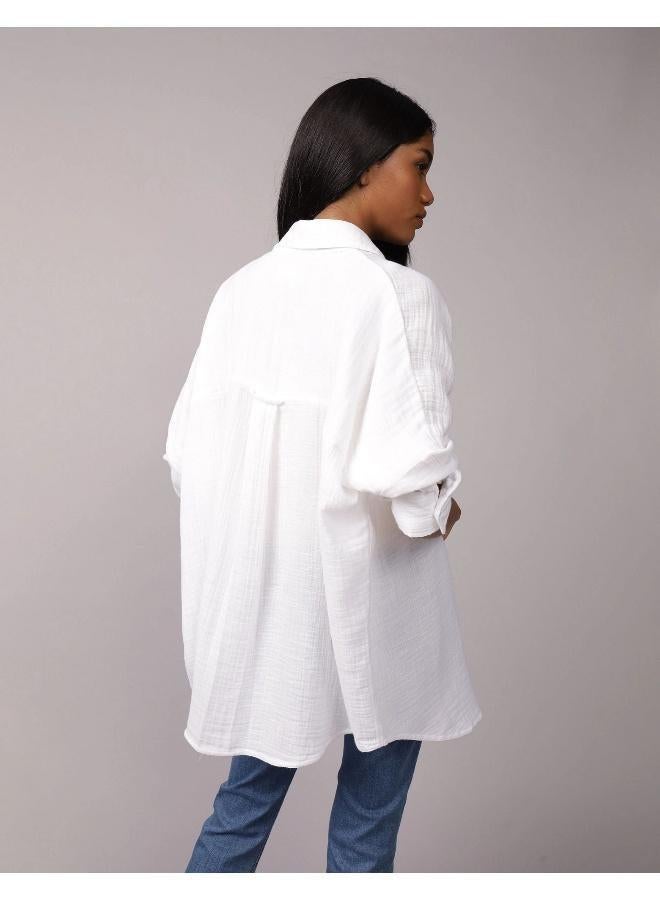 American Eagle AE Go Big Oversized Shirt - Image 4