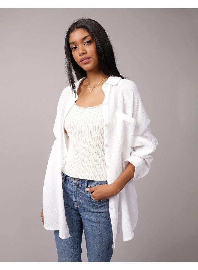 American Eagle AE Go Big Oversized Shirt - Image 1