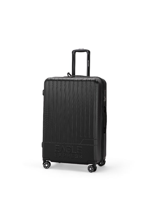 Eagle Express Fusion ABS Hard Trolley Luggage - 28 inch - Black - Scratch-Resistant - Free Protective Cover - 1-Year Warranty - Image 2
