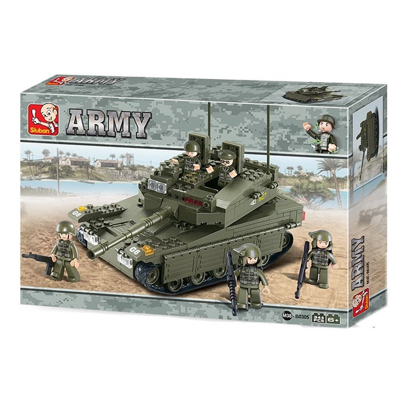 Sluban Merkava Tank 344 Pieces Building Blocks Set - Image 2