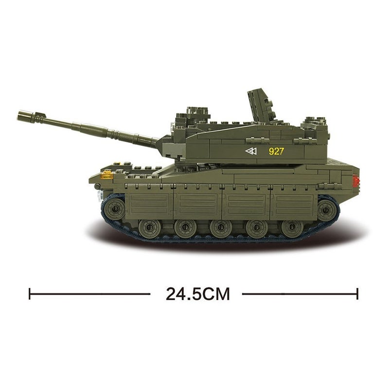 Sluban Merkava Tank 344 Pieces Building Blocks Set - Image 3
