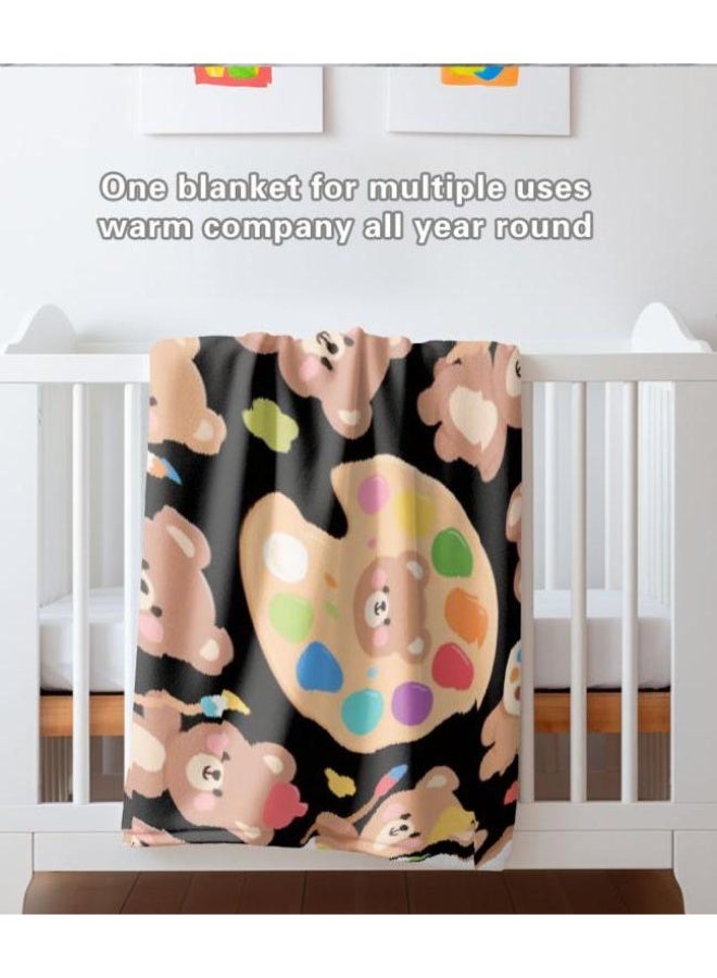 general Baby and children's cartoon flannel thin blanket (warm and comfortable, suitable for sleep, game use) 70cm*100cm - Image 5