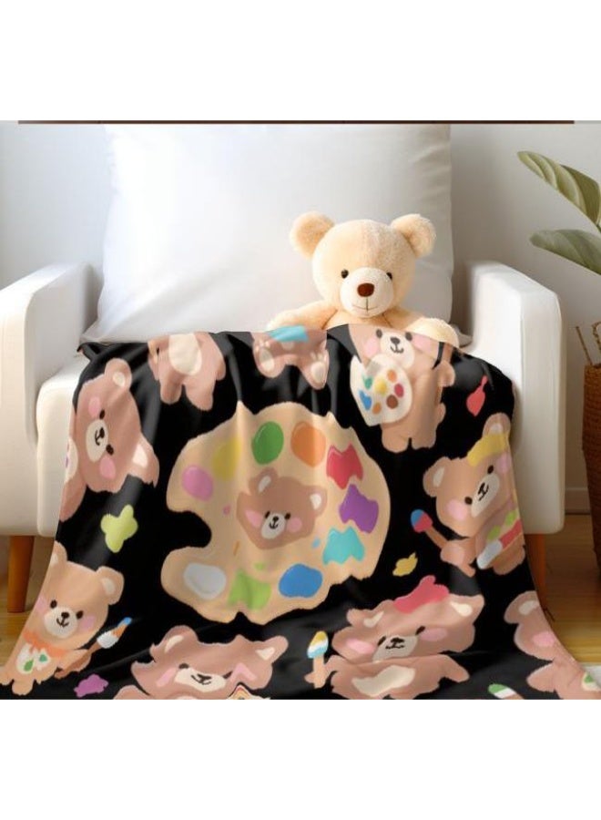 general Baby and children's cartoon flannel thin blanket (warm and comfortable, suitable for sleep, game use) 70cm*100cm - Image 4