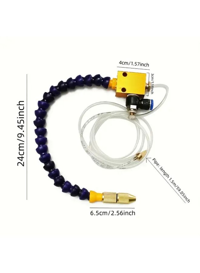 Heavy Duty Metal Cutting Spray Nozzle With Throttle Valve 1pc High Pressure Cooling System For CNC Lathe And Engraving Machine - Image 2