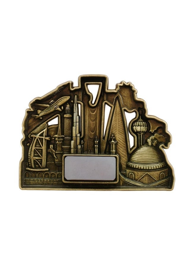 ARAB SOUVENIRS 3pcs Set Premium Saudi Arabia Metal Fridge Magnet – Iconic Landmarks Design Featuring Kingdom Tower, Faisaliyah, Abraj Al Bait, Camels & Palm Trees – Souvenir Gift for Tourists, Collectors - Image 5