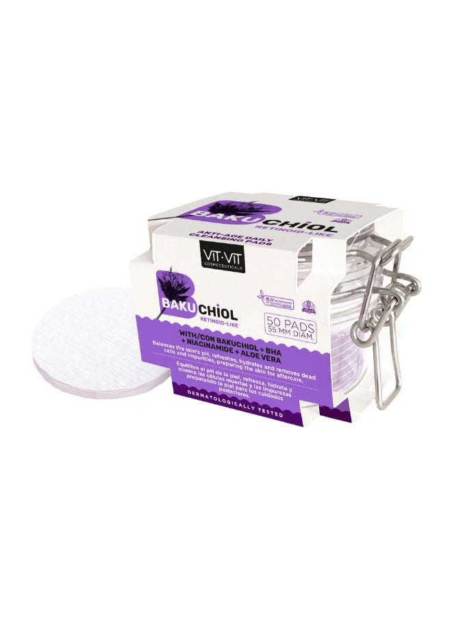 Bakuchiol and BHA Cleaning Cotton Discs - 50 