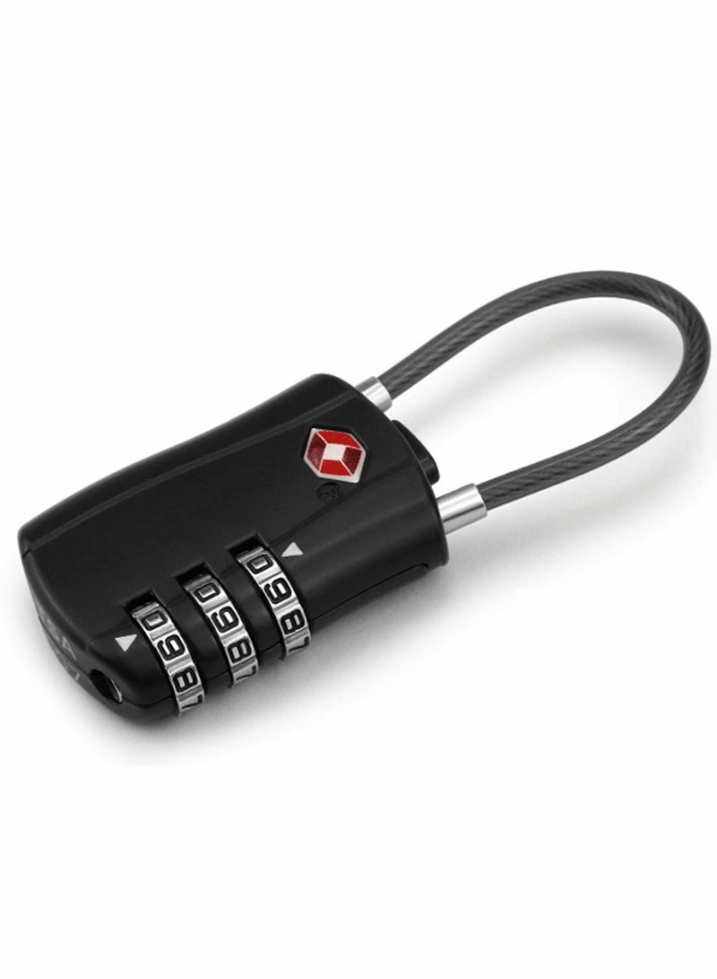 SYOSI Suitcase Locks Luggage Locks, TSA Approved Luggage Lock, Zinc Alloy Security Padlock, 3-Dial Combination Padlock for Luggage, Suitcases, Backpacks, Duffle Bag Laptop Camera Bag 2Pcs - Image 3