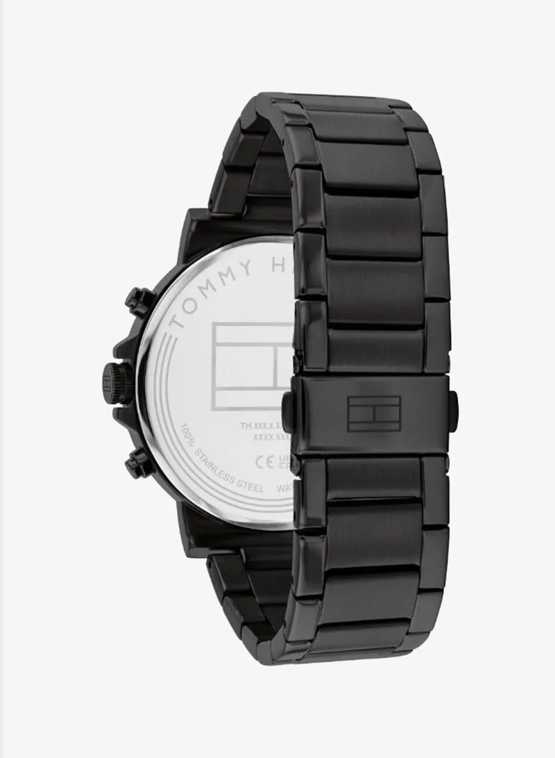 Tommy Hilfiger  Mens Analog Multifunction Quartz Watch With Ip Black Stainless Steel Bracelet - 1710590 for Men | Best Price UAE