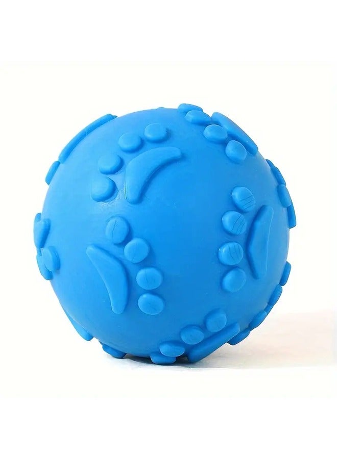 1 PC Dog Ball Toys High Bounce Rubber Dog Balls, Durable Solid Interactive Ball, Resistant Teeth Training Dog Toys for Small Medium Large Dog Puppy Water Jump Fetch Play(color random) - Image 4