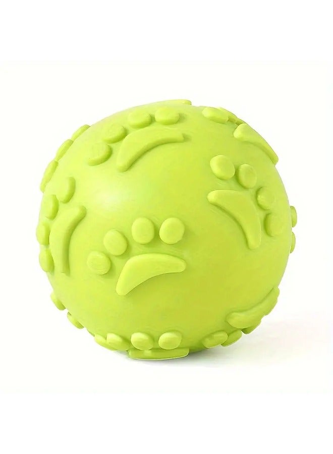 1 PC Dog Ball Toys High Bounce Rubber Dog Balls, Durable Solid Interactive Ball, Resistant Teeth Training Dog Toys for Small Medium Large Dog Puppy Water Jump Fetch Play(color random) - Image 5