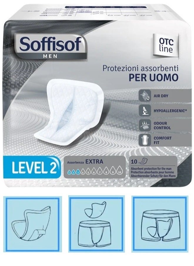 SOFFISOF - SoffiSof Men’s Diapers Level 2 The Perfect solution of Males Who Suffer From the Problem of Loss of Urinary Control - Image 1