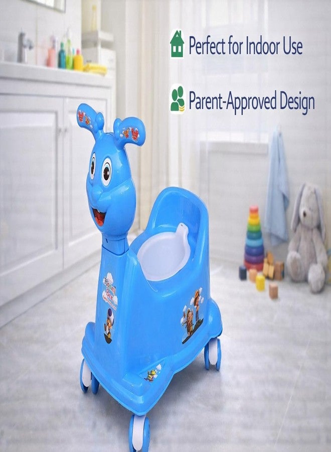 Maanit Potty Training Kit Cum Riding Bike For Kids (Blue) - Image 3