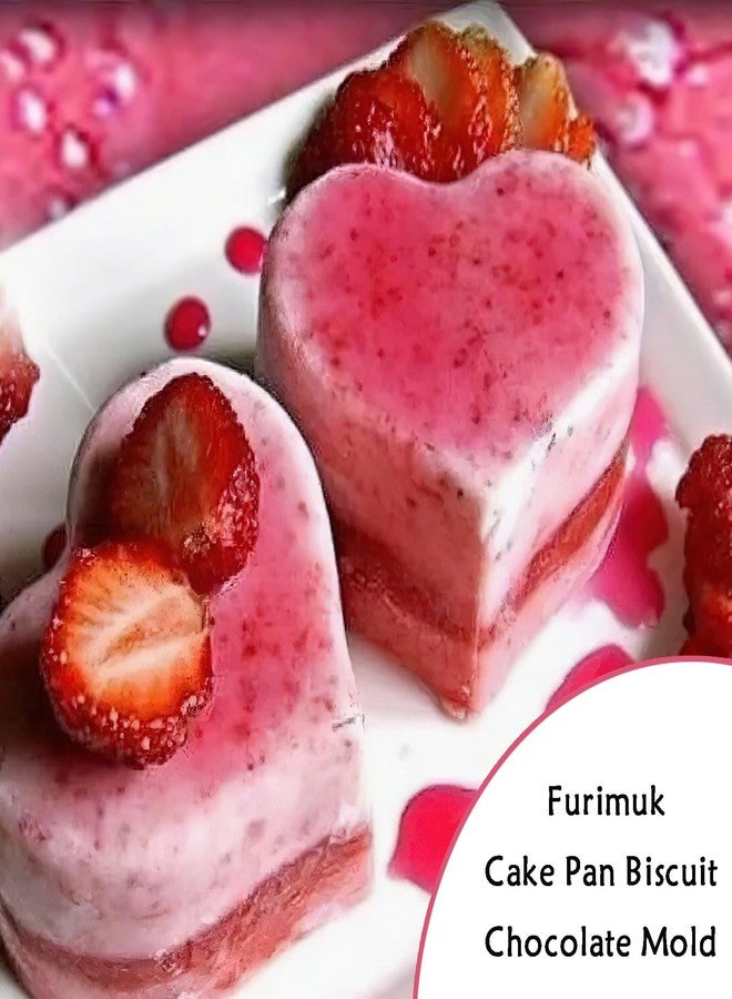 Furimuk 2 Packs Heart Shaped Silicone Mold 12 Holes Heart Molds for Chocolate,Muffins,Cake, Jelly Pudding, Handmade Soap, Bath Bombs Making - Image 4
