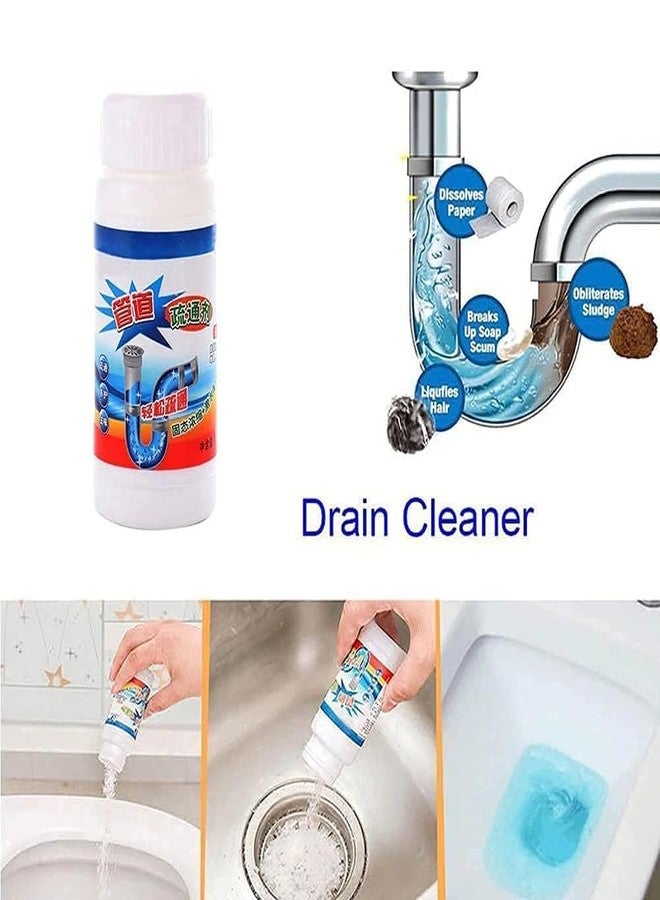 KANAKADHARA Drainage Block Remover Sink Cleaner Drain Powder Hair Remove from Pipe use Bathroom wash Removes Clogs, Blockages in Washbasin, Septic Tank, Sinks, Pipes Cleaning And Unblocker Solution (Pack of 2) - Image 3