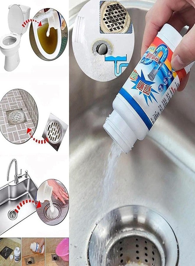 KANAKADHARA Drainage Block Remover Sink Cleaner Drain Powder Hair Remove from Pipe use Bathroom wash Removes Clogs, Blockages in Washbasin, Septic Tank, Sinks, Pipes Cleaning And Unblocker Solution (Pack of 2) - Image 2