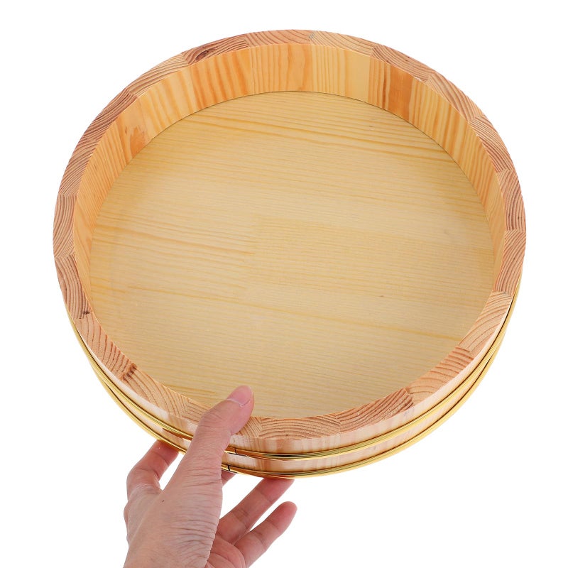 Cypress Wood Sushi Rice Mixing Tub 26cm Hangiri Bowl For Home Kitchen And Restaurant - Image 5