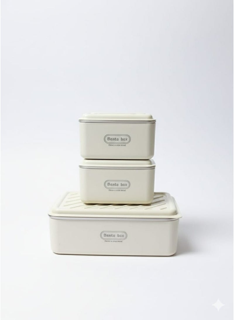 Lunch Box Leak-proof Thermal Adult Lunch Box with Insulated Bag Stackable Food Container Made of Stainless Steel - Image 4