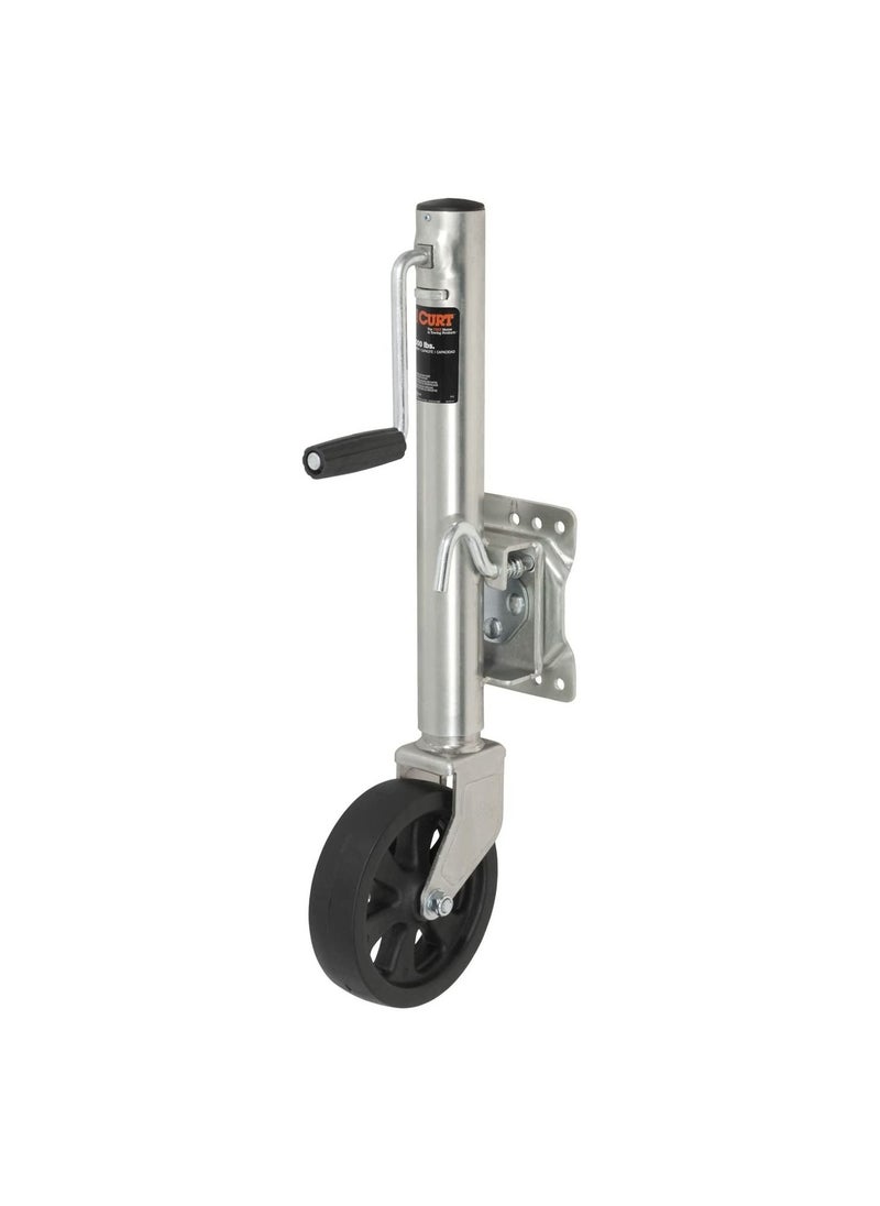 Curt - Marine Boat Trailer Jack with 8-Inch Wheel 1500 lbs 11 Inches Vertical Travel - Image 1