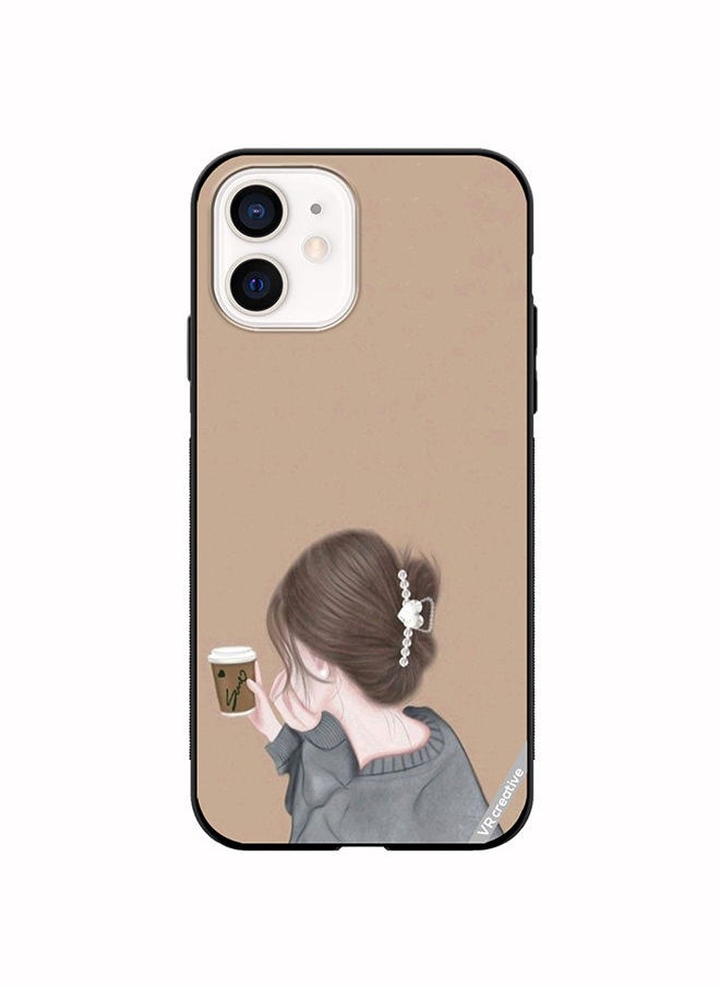 VR CREATIVE - Protective Case Cover For Apple iPhone 11 Sipping Design Multicolour - Image 1