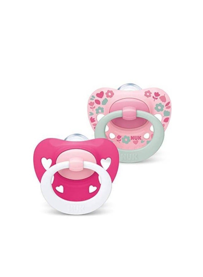 نوك لهّايات  | 2 عبوة لهّايات | حلمة قلوب | لهّايات سيليكون خالية من مادة BPA | لهّايات مضادة للتفلطح | لعبة تسنين الأطفال - Image 2