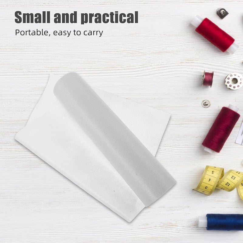 BELLIFFY Lightweight Fusible Interfacing Garment Interlining Nonwoven Fabric White 30cm X 20 Yards Single-Sided Iron-on for Sewing and Embroidery Projects - Image 5