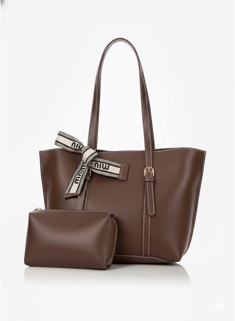 Women’s Brown Shoulder Bag – Elegant Design for Work and University