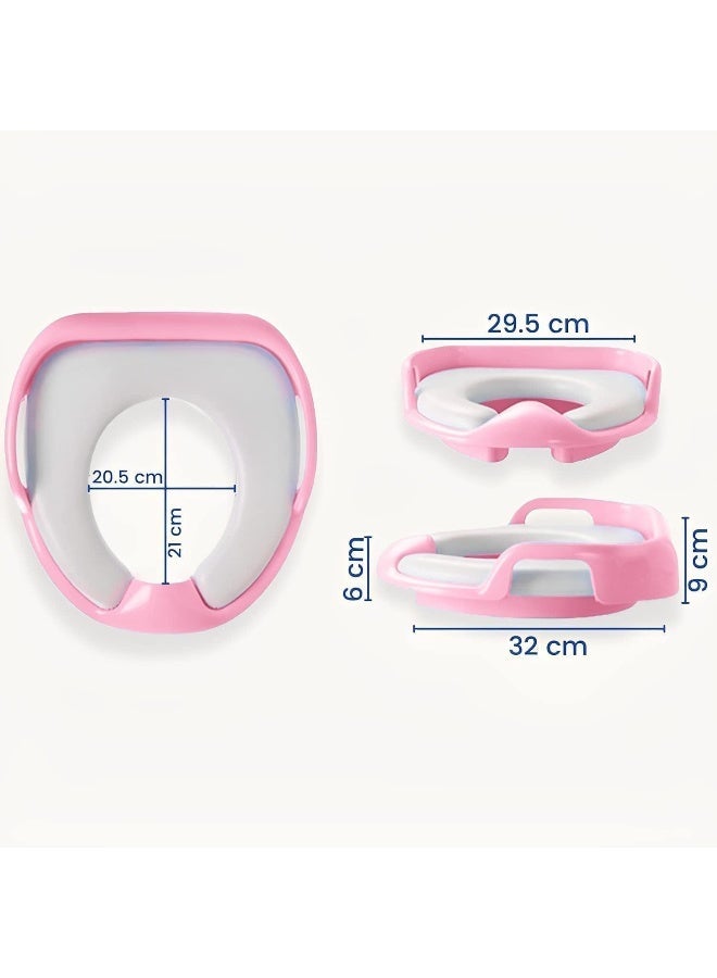 ECVV Potty Training Seat, Potty Seat For Kids, Children, Travel Potty Seat, Potty Toilet Seat, For Baby Girls Or Baby Boys, Training Toilet Seat.(Pink) - Image 5