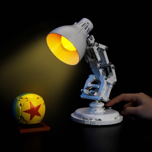 BrickBling Lighting Compatible with Lego Ideas Pixar Luxo Jr 21357 OnOff Button No Damage to Pixar Lamp Not Come with Model Classic Version Light - Image 1