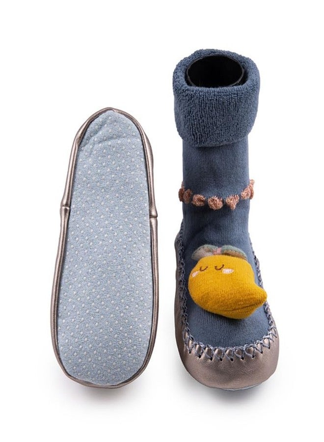 Richmen Anti Skid Socks Shoes for Kids Baby Soft Cotton Winter Socks Booties Old Toddler Girls Boys Flexible Casual Ankle Shoe Unisex Infant | All Season Wear (63,6-12 Month) - Image 4