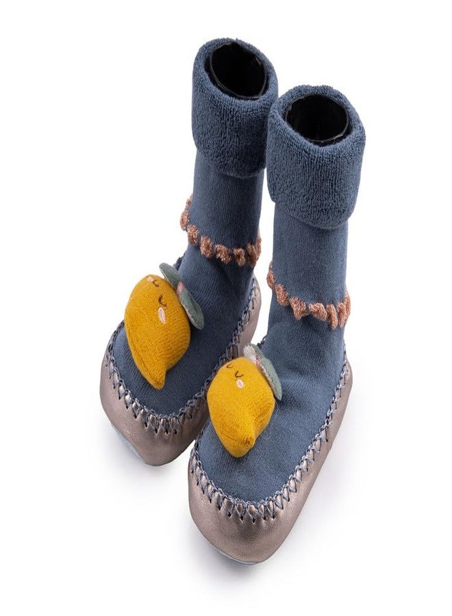 Richmen Anti Skid Socks Shoes for Kids Baby Soft Cotton Winter Socks Booties Old Toddler Girls Boys Flexible Casual Ankle Shoe Unisex Infant | All Season Wear (63,6-12 Month) - Image 2